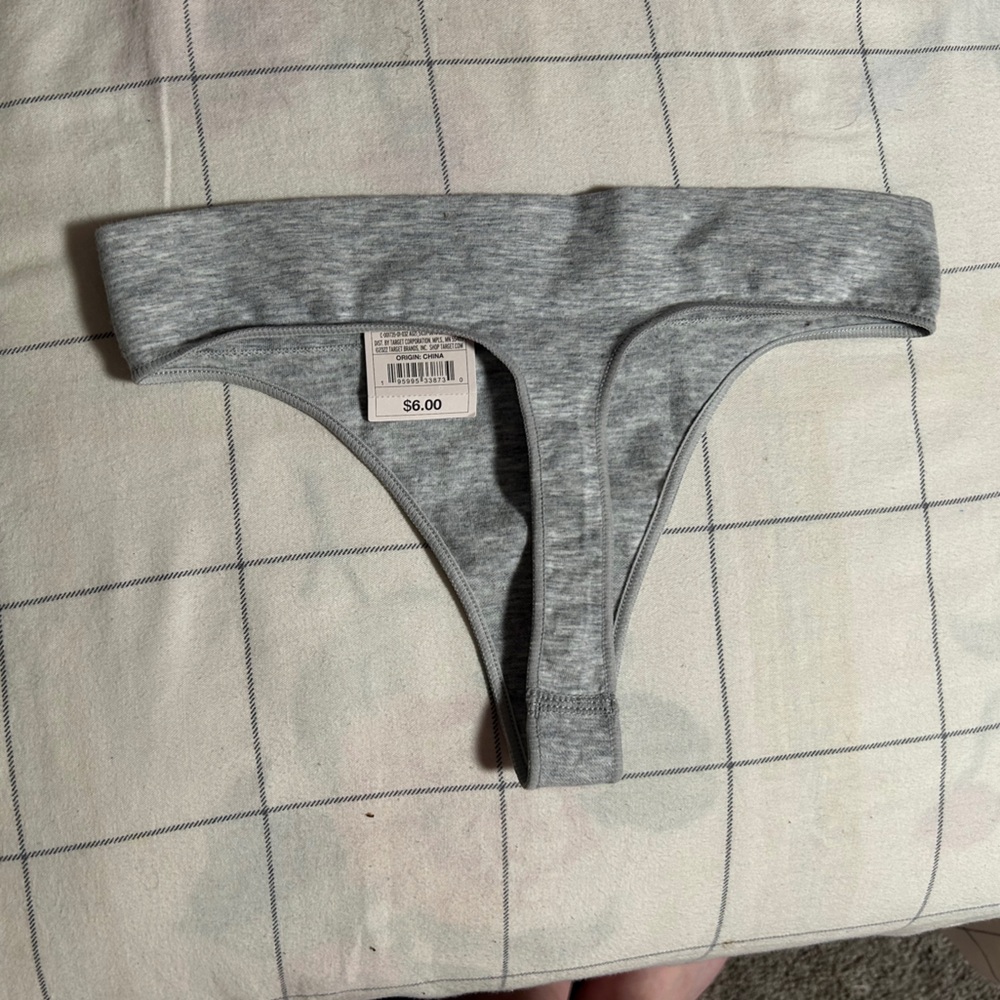 XS NWT grey thong